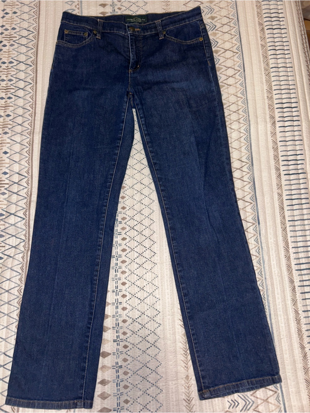 Ralph Lauren Lauren Jeans Co Classic Women's Dark Blue Straight-Leg Jeans sz 6